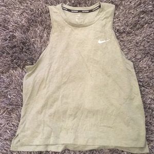 Green Nike tank top